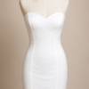 White Strapless Mini Dress