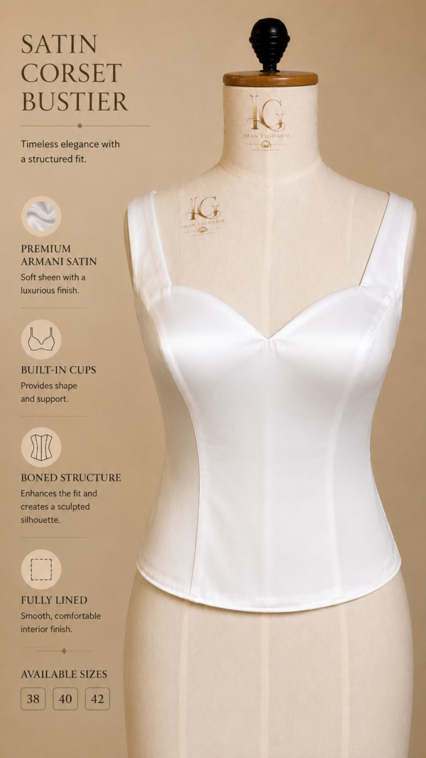 Armani Satin Corset Bustier