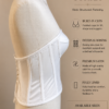 White Padded Satin Corset