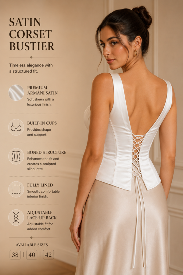 Armani Satin Corset Bustier