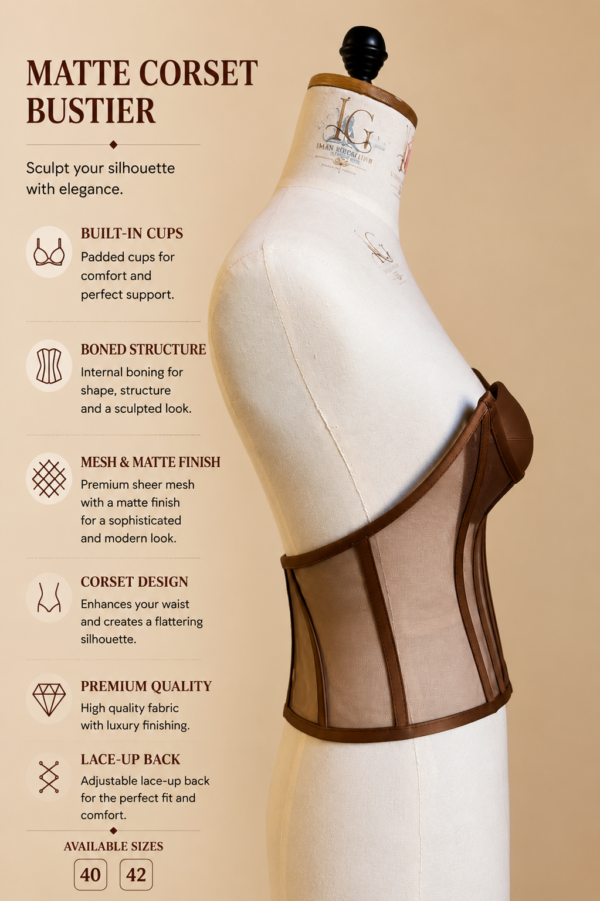 18348FB6-96F4-405A-B667-4BC3DC0ACB15 Luxury Mesh & Satin Corset Bustier