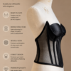 Luxury Mesh & Satin Corset Bustier