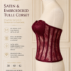 650E8D33-BF59-46C9-87C7-61FB580B88B8 Satin & Embroidered Tulle Corset