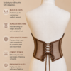65282705-B7A5-44B5-8B6B-2FED1E75FB8C Luxury Mesh & Satin Corset Bustier
