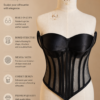 Luxury Mesh & Satin Corset Bustier
