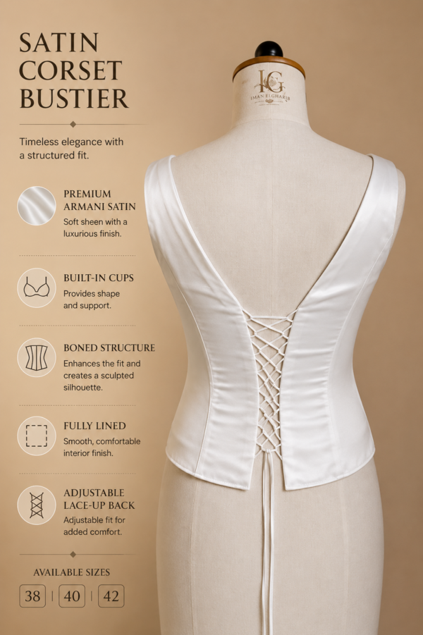 Armani Satin Corset Bustier
