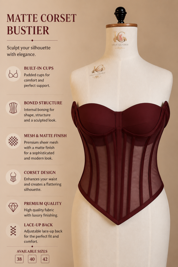7A13FDCE-F506-40B0-A2F1-F1FEB1B22BFB Luxury Mesh & Satin Corset Bustier