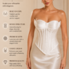 Luxury Mesh & Satin Corset Bustier
