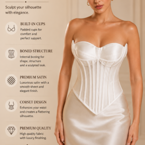 Luxury Mesh & Satin Corset Bustier