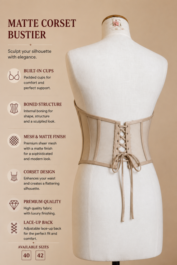 A0BD6036-0135-44E3-84CD-F9C42CE36AAE Luxury Mesh & Satin Corset Bustier