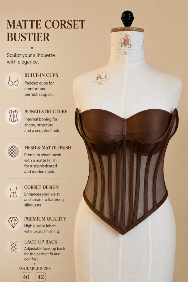 ACC3BADC-E0B3-4ACA-BB9C-008715988A7C Luxury Mesh & Satin Corset Bustier