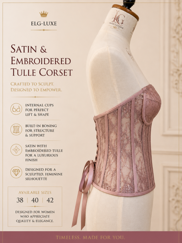 AE0049F5-7EA2-4532-81F3-0D3AD3FF7D3F Satin & Embroidered Tulle Corset