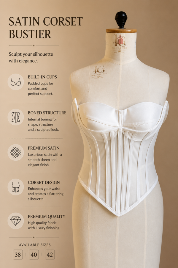 Luxury Mesh & Satin Corset Bustier
