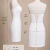 White Strapless Mini Dress