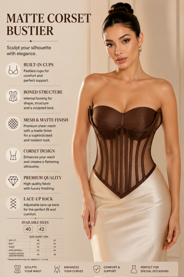 C2C0A0B1-CE40-4CD5-9E7A-B7D3CB12B406 Luxury Mesh & Satin Corset Bustier