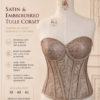 CB5E6B2E-B8E3-43D6-A209-AD4C308FFF5E Satin & Embroidered Tulle Corset