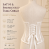 Satin & Embroidered Tulle Corset