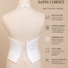 White Satin Halter Corset