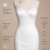 White Strapless Mini Dress