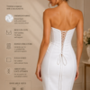 White Strapless Mini Dress
