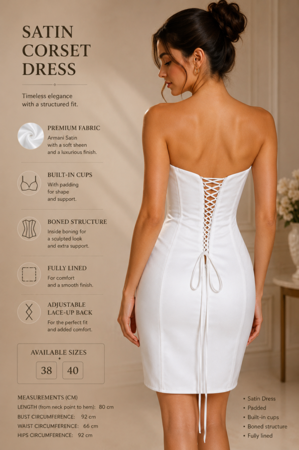 White Strapless Mini Dress
