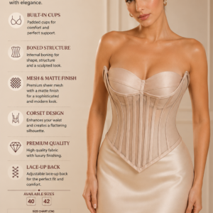 Luxury Mesh & Satin Corset Bustier
