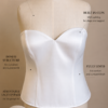 White Armani Satin Corset