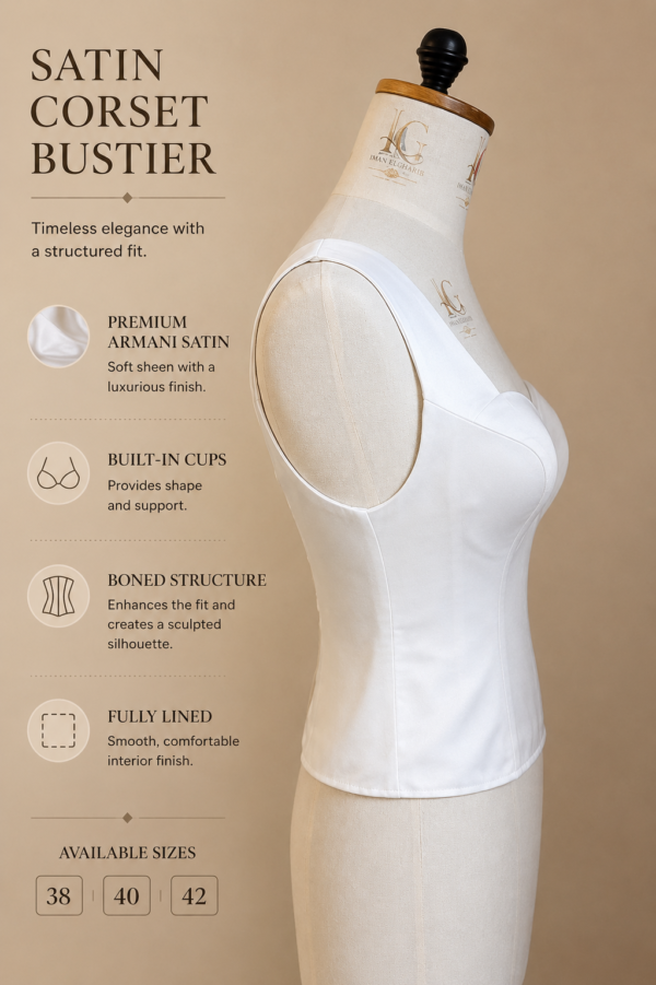Armani Satin Corset Bustier