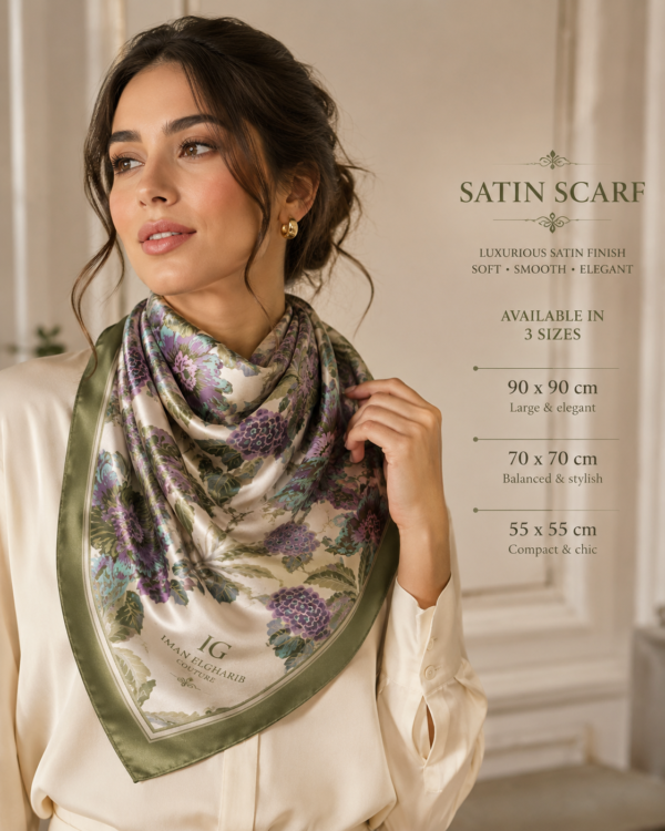 Luxury Satin Scarf & Cotton Gauze Scarf