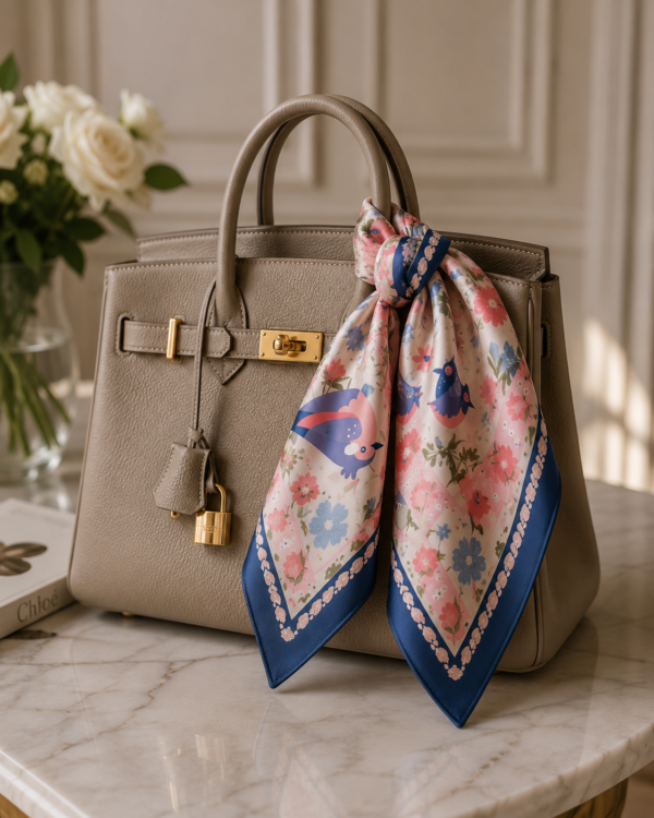 Luxury Satin Scarf & Cotton Gauze Scarf