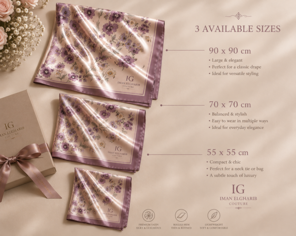 Luxury Satin Scarf & Cotton Gauze Scarf