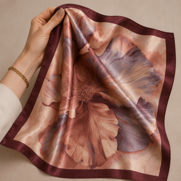 4437C05D-E251-4C68-8B4E-58187261DBDB Luxury Satin Scarf & Cotton Gauze Scarf