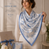 49858519-AEBA-4722-AA1A-F33C6DFBE79D Luxury Satin Scarf & Cotton Gauze Scarf