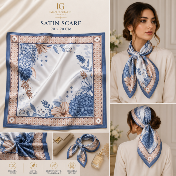 Luxury Satin Scarf & Cotton Gauze Scarf
