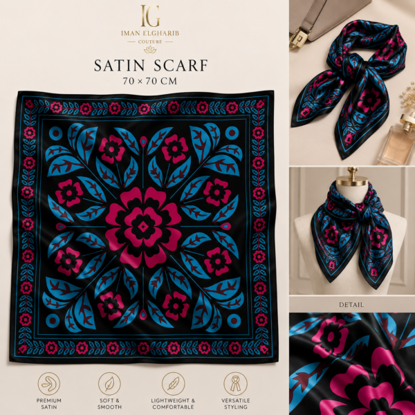 A775D62F-F754-40A1-AAAC-FA9A0BE60BE9 Luxury Satin Scarf & Cotton Gauze Scarf