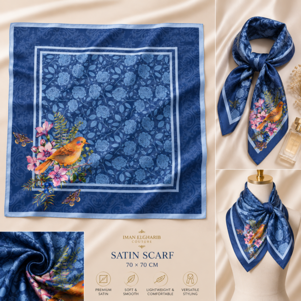 Luxury Satin Scarf & Cotton Gauze Scarf