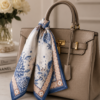 Luxury Satin Scarf & Cotton Gauze Scarf