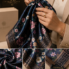 Luxury Satin Scarf & Cotton Gauze Scarf