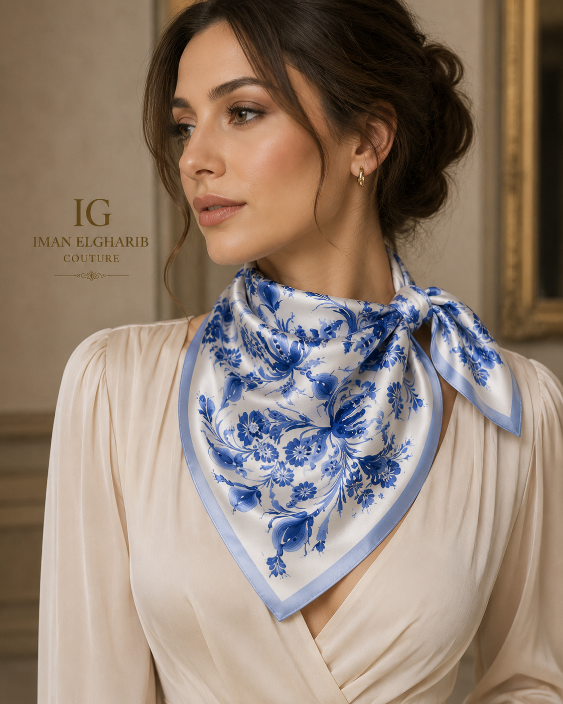 Luxury Satin Scarf & Cotton Gauze Scarf